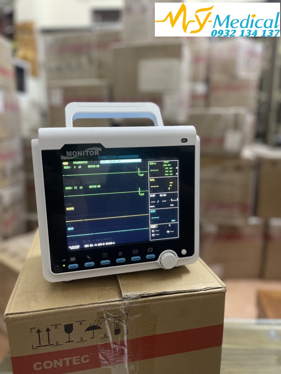 Monitor theo dõi bệnh nhân 5 thông số - Contec CMS6000