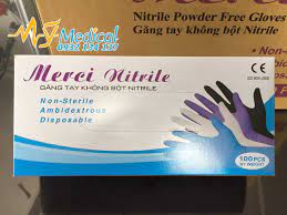 Găng tay y tế không bột Merci Nitrile