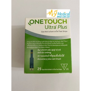 Que thử đường huyết Onetouch Ultra Plus hộp 25 que