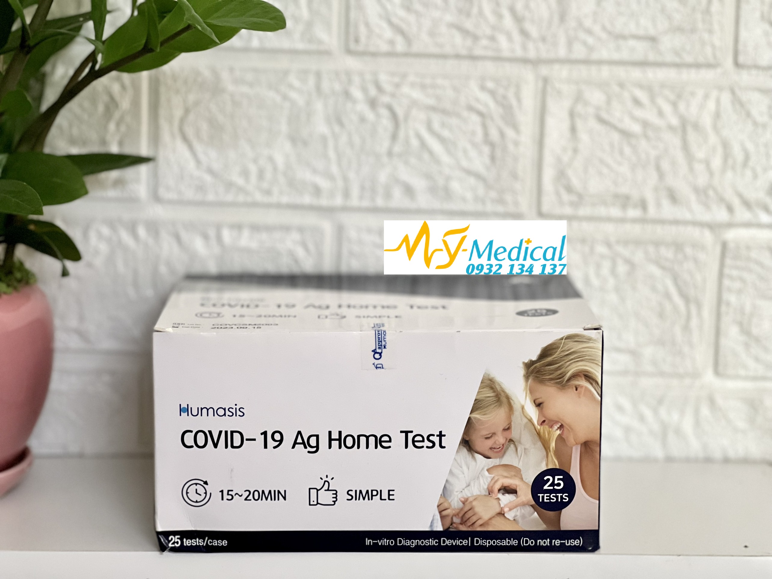 Humasis COVID-19 Ag Home Test Kit (Hộp 25 bộ test)